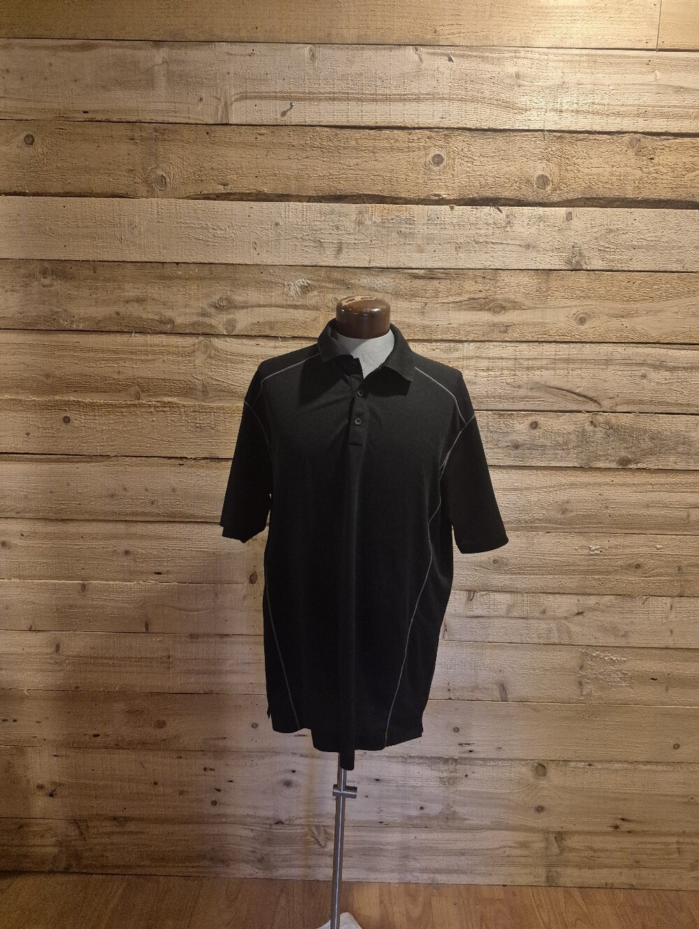 5/$30 Or 10/$50 Nike Golf DriFit Men's Black Polo Shirt with Contrast Stitching